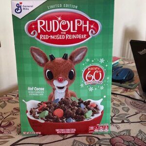 Rudolph Red Nosed Reindeer Limited Edition CEREAL General Mills New Unopened
